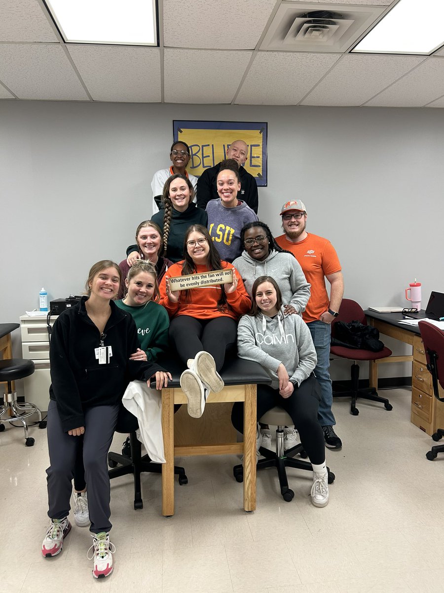 OKStateMAT's tweet image. Last day of in-person class for our MAT2’s!! 

#gopokes #okstatemat #athletictraining