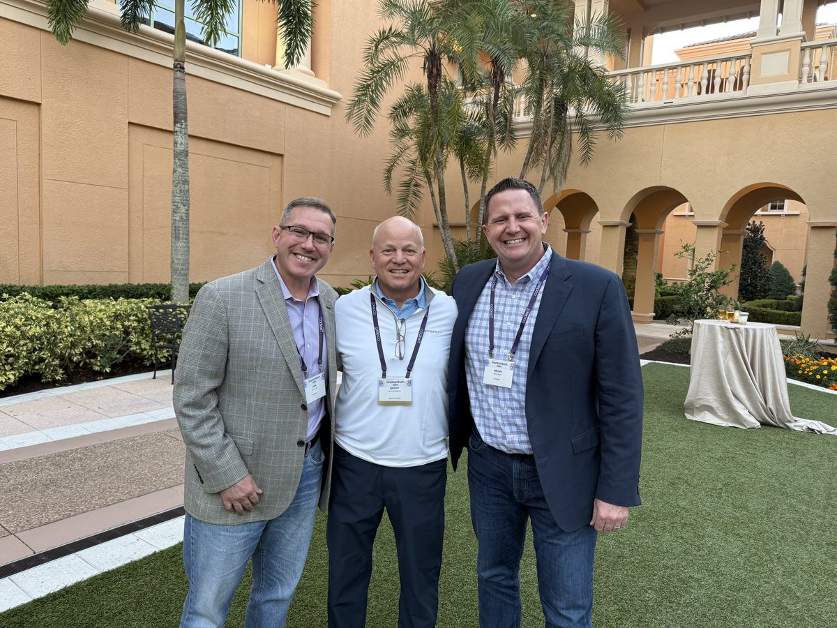 Great to see our VP of Sales &amp; Marketing, Brent Mellecker, connecting with ModMed’s CEO &amp; Co-Founder Daniel Cane and Chief Revenue Officer Brian Boyd at ModMed’s User Group meeting. Together, we are driving seamless HL7 and imaging interoperability to empower healthcare providers