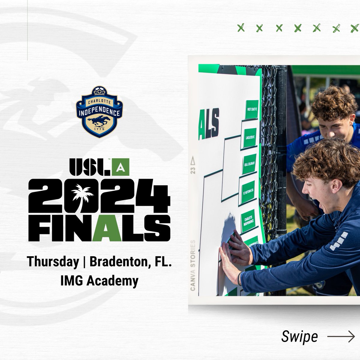 independence_sc's tweet photo. Next stop 🔜 Round of 8 🏟️
@usl_academy #BringYourAGame #USLAcademy #LeagueFinals #USLAcademyLeagueFinals #Florida #IMGAcademy #Playoffs #Youth #Soccer #Competition #Community #CommunitySoccer #Brotherhood #Journey #Culturecounts #Theindependenceway @novanthealth https://t.co/Ncnd46rNOD