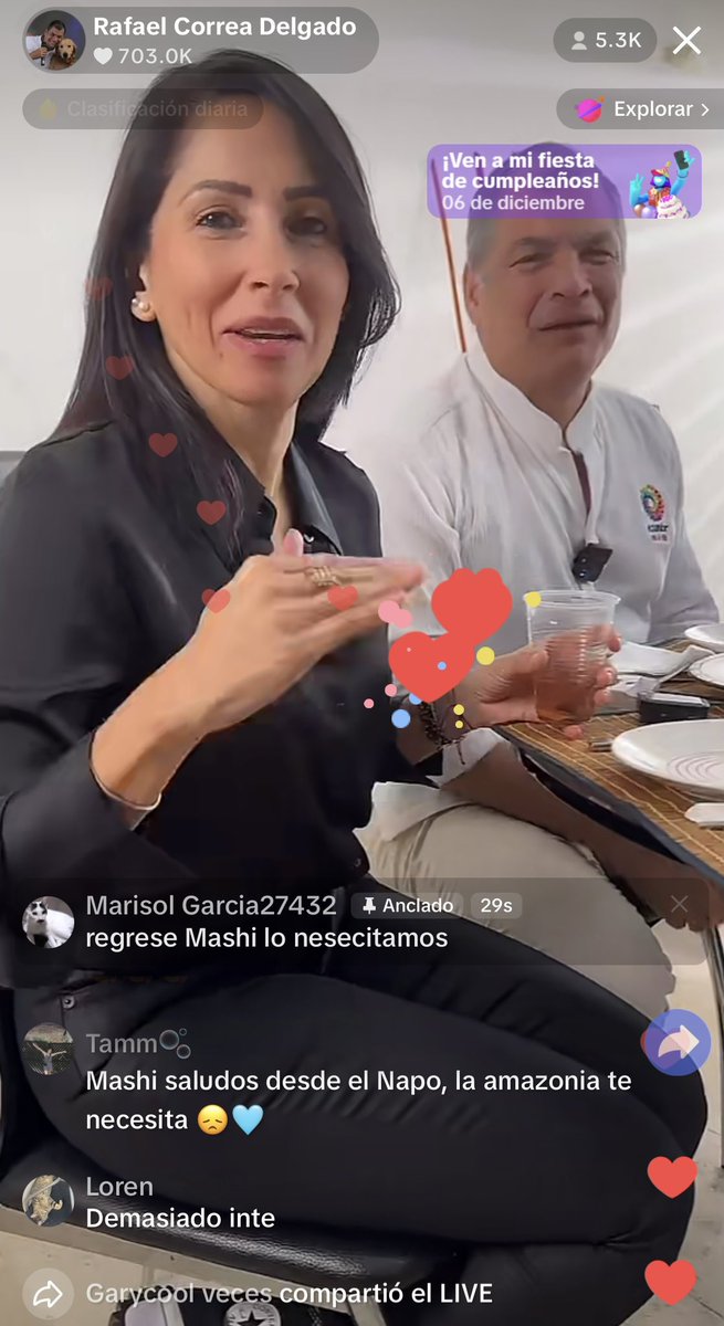 MashiRafael's tweet photo. Gracias a los 60 mil espectadores que hoy compartieron conmigo el live Almorzando con el mashi, último programa del 2024 que tuve el honor de compartir junto con @LuisaGonzalezEc y @DiegoBorjaPC desde México.
¡Qué viva Quito! Felices fiestas. 
Un abrazo 
#RevivirEcuador https://t.co/koRvBQw4jf