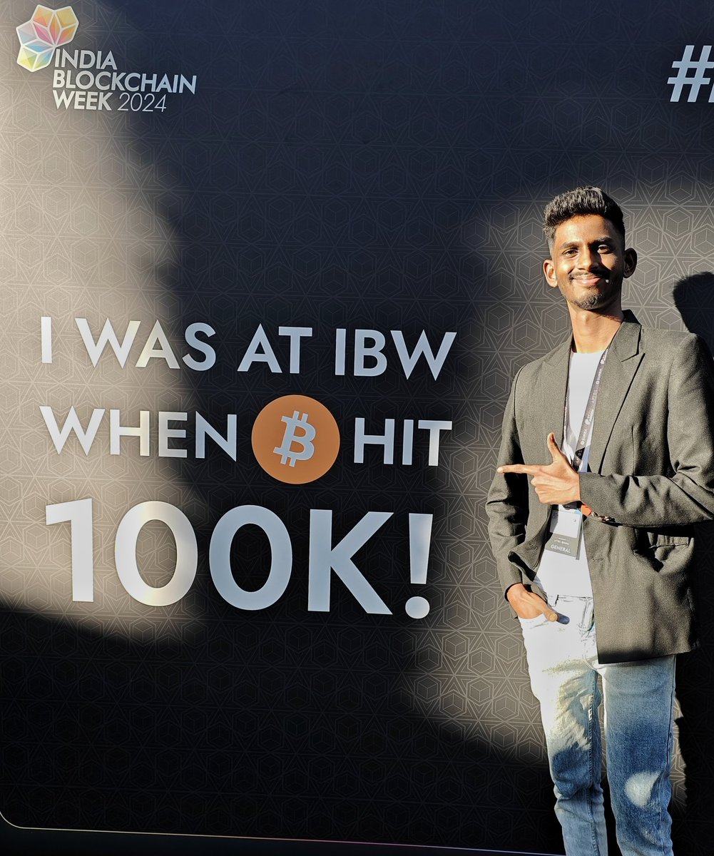 macbevin18's tweet photo. Being at @IBWofficial while BTC crosses $100K is unreal. 🚀 What a time to be in crypto! 

#Bitcoin100K #IBW #IndiaBlockchainWeek #Crypto #Bitcoin #IBW2024 #IBW24 #MacTechTamil https://t.co/28Jwroh5Fw