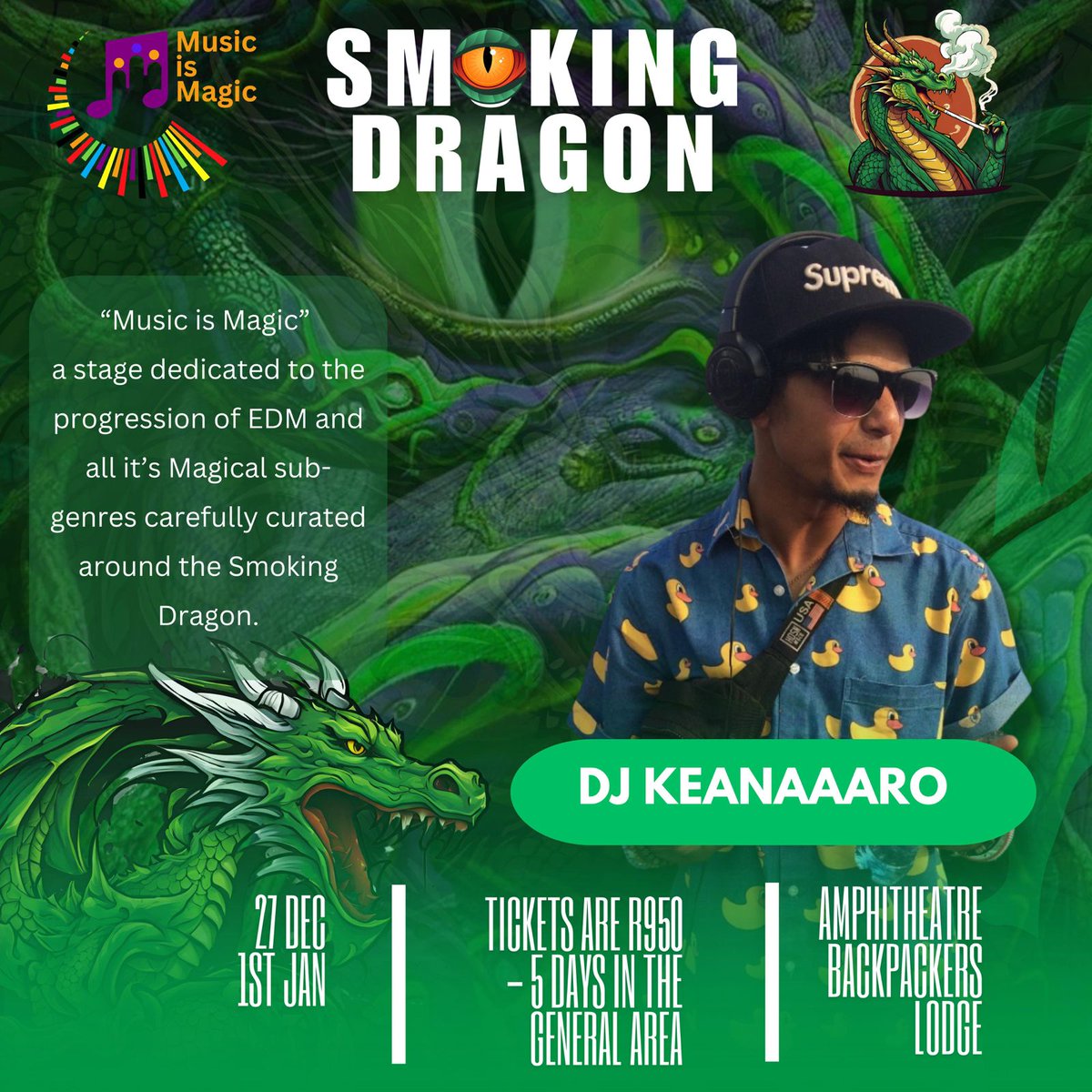 Keanaaaro's tweet photo. @Keanaaaro booked and ready to get you grooving into the new year @smokingdragonsa get your tickets quick their almost sold out from the link below

https://t.co/X84ooL6BLY

#Keanaaaro #smokingdragon #internationaldj #DJ #NewYear2025 #NewYearsEve https://t.co/hg2eIMuW1i