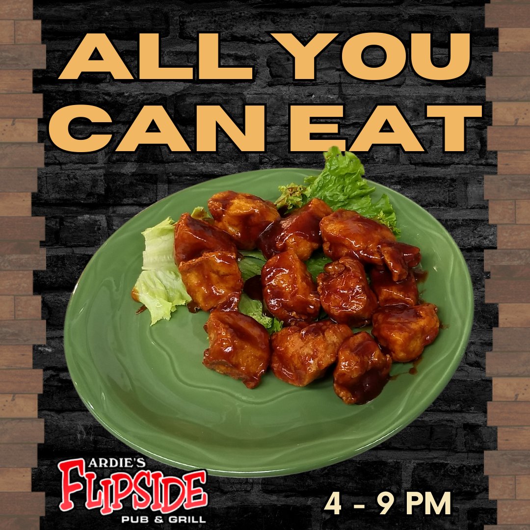 PubFlipside's tweet image. Wings lovers, unite! 🍗 All You Can Eat madness from 4-9 PM TONIGHT! 🤤🔥 #WingAddict #WingsForDays