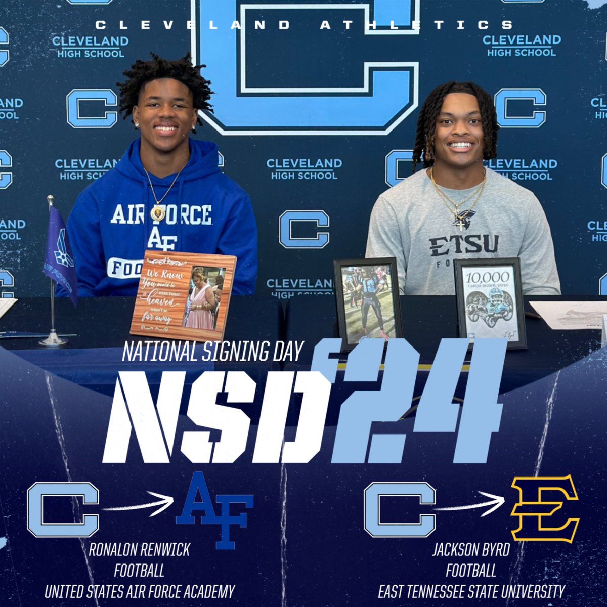 Congratulations Ronalon &amp; Jackson on all of your accomplishments!  Phenomenal student-athletes and even better people!  #brightfuture #ClevelandProud