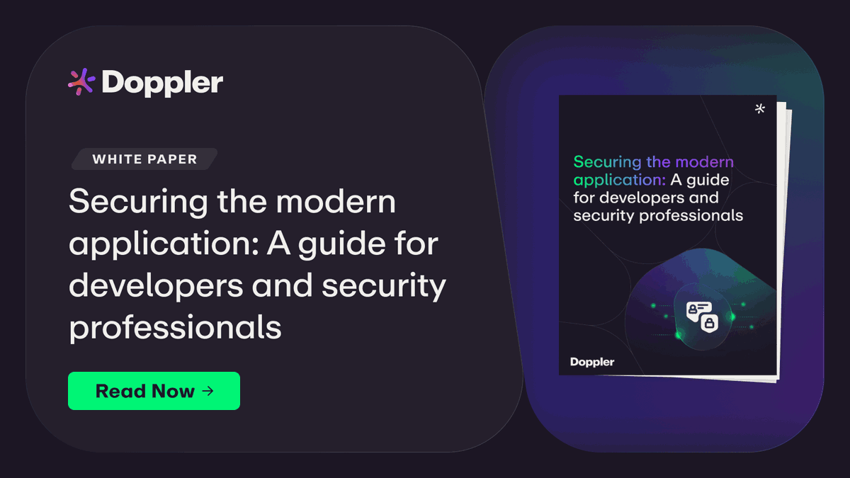 Is security woven into every stage of your software development lifecycle? Equip your team with the knowledge to build resilient, secure applications. Download the whitepaper now 👉 doppler.com/securing-moder…