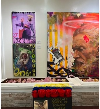 CECUMiami's tweet photo. 🎨 Apoyemos a los artistas ecuatorianos 🇪🇨 Daniel Proaño Mancero y Liam Dávalos en la Red Dot Miami Feria de Arte durante la Semana del Arte Basel de Miami del 5 al 8 de diciembre 2024. ¡Visítalos en el Booth 1800! ✨ #ArteEcuatoriano #RedDotMiami #ArtBasel
@Goldentooth_81 https://t.co/GXDiFI4sQz