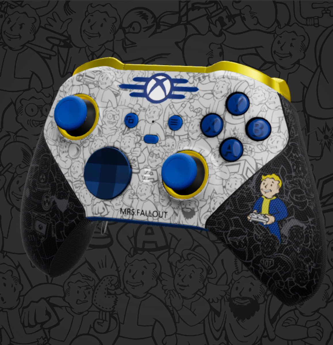 mrsfallout's tweet image. 👀 Ordered the New Elite #Fallout Controller from Xbox Design Lab! #XboxEliteContoller #XboxDesignLabs