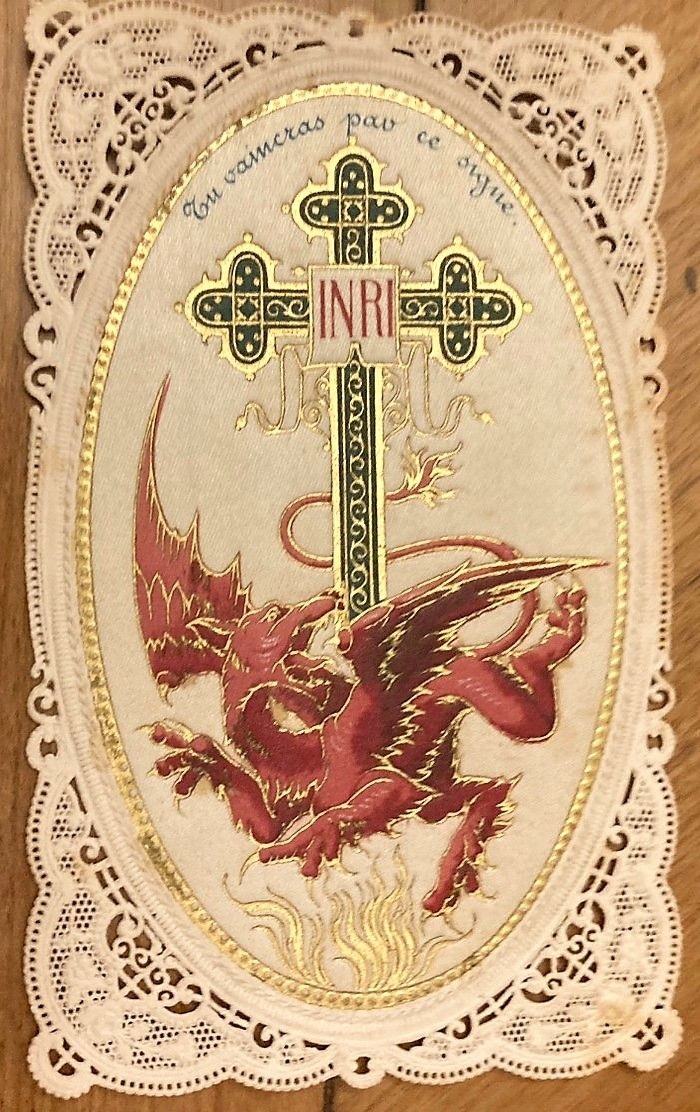 Vintage Lace Holy Card
"By this sign, you will conquer". https://t.co/tZCwMtDnMD