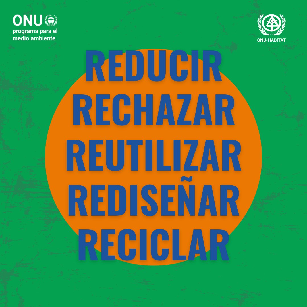 Los grandes cambios comienzan con pequeños pasos.

Reduce tu consumo y desperdicio, rechaza el plástico de un solo uso, reutiliza, rediseña y recicla para un futuro sin residuos.

#ActúaAhora

Vía <a href="/unep_espanol/">Programa ONU Medio Ambiente</a>