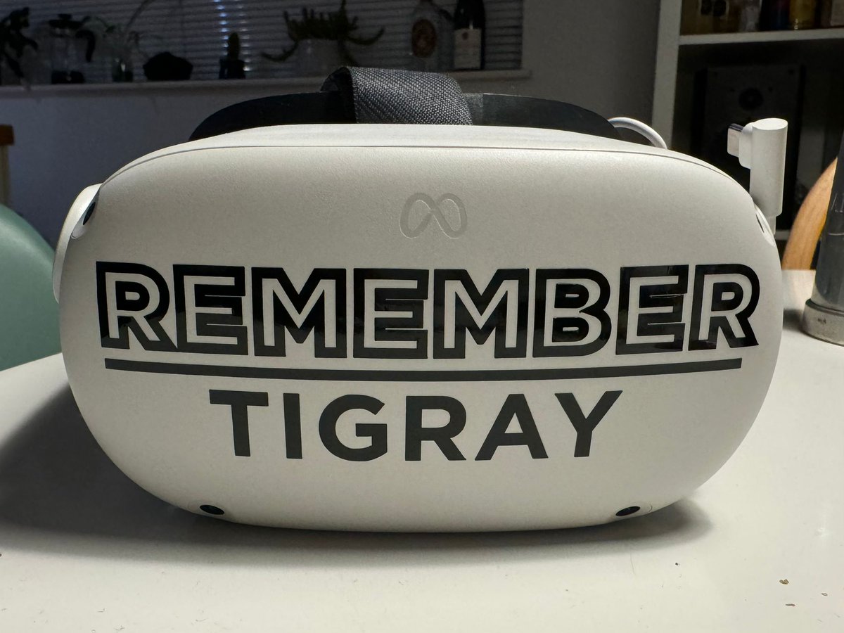 TedrosGBelay2's tweet photo. Today we premiered our short documentary film 'Remember Tigray VR' a 360° immersive experience that narrates the story of Mahlet, Tigrayan #GBV victim to Hampton School's 'Genocide80Twenty' group and briefed them the accounts of #TigrayGenocide. 

Script by: @DrChTouati https://t.co/VdOEPCr66n