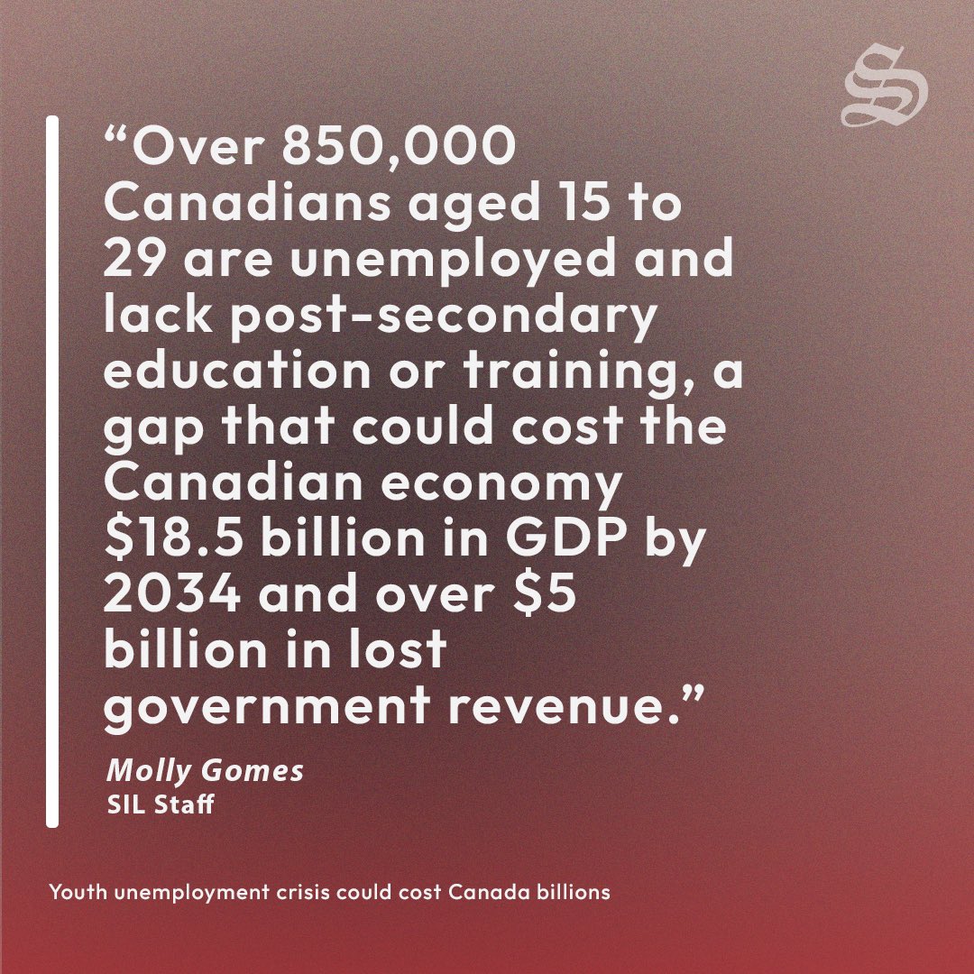 Youth unemployment to cost the Canadian economy $18.5 billion by 2034 if not effectively addressed, according to a report by the company Deloitte. 

By: Molly Gomes
Photo Credit: Yumnaa Aboosally

 #thesil #mcmaster #mcsu #hamont #economia #employment #youthunemployment