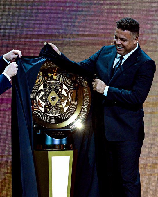Centerkick_'s tweet photo. 🏆💫 Get ready for the pinnacle of club football! 

The new Club World Cup trophy is unveiled! 🔥

#centerkick #ClubWorldCup #NewTrophy #FootballGlory https://t.co/ix2yUmU9Ef