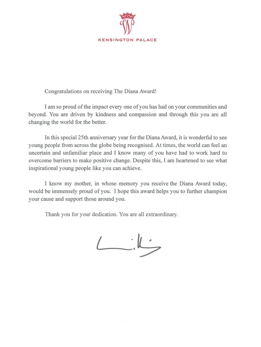 IdmaneAli's tweet photo. I am deeply honoured to share that I have been awarded the prestigious Diana Award, the highest accolade a young person can receive for their humanitarian efforts and contributions to their community. https://t.co/TJXeVoQLXm