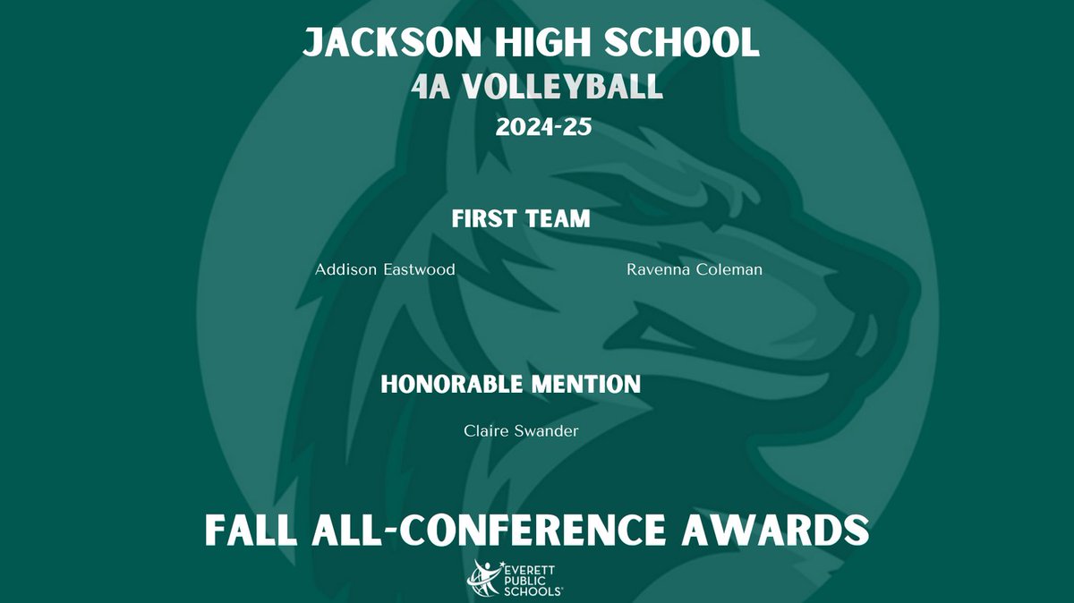 Congratulations to the Jackson Timberwolves volleyball players who received All-Wesco League honors following the 2024 fall sports season!
<a href="/EverettSchools/">Everett Public Schools.WA</a>