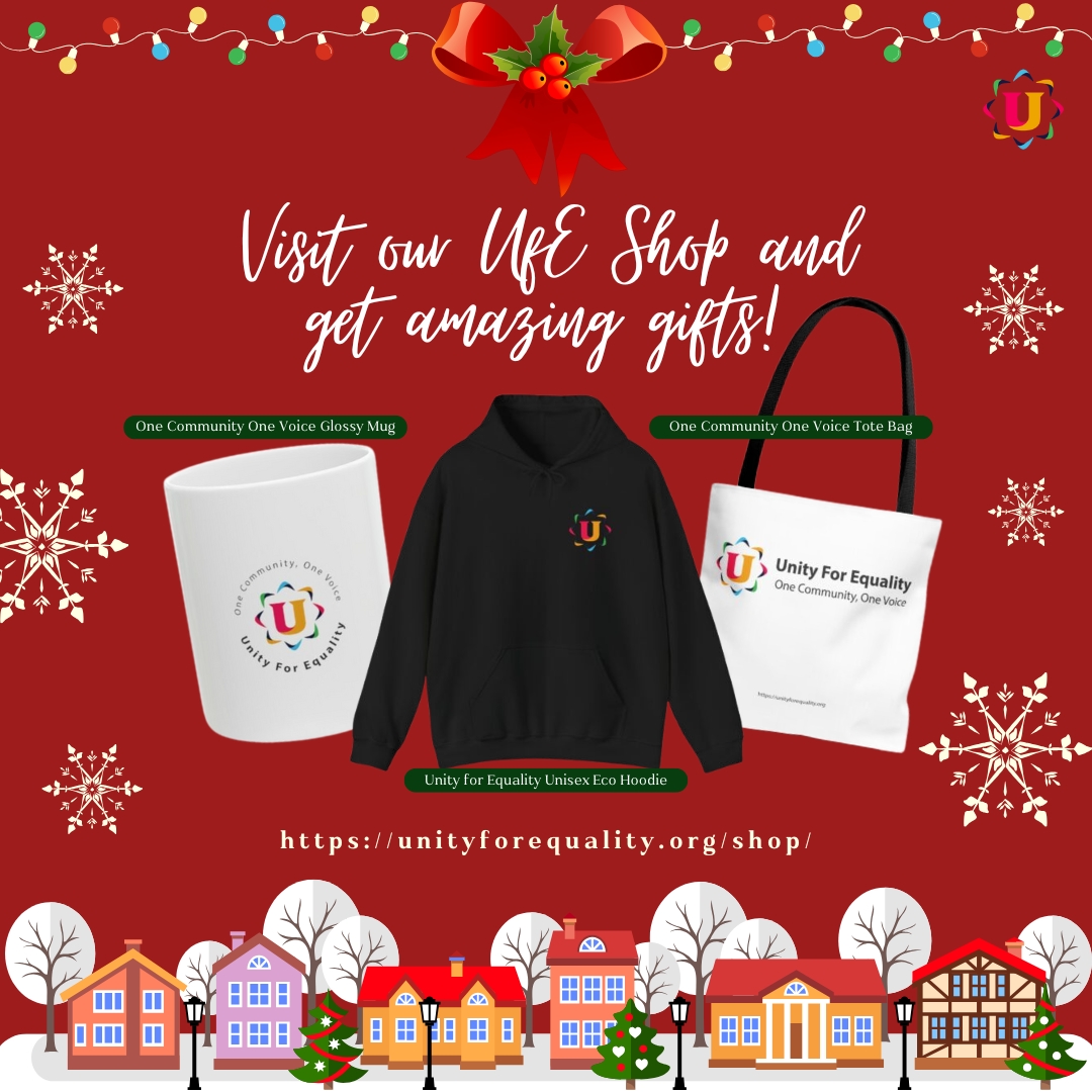 unityforequalit's tweet image. 🎄 Make this Christmas extra special with Unity for Equality gifts!
From cozy sweaters to must-have accessories, wrap up the magic of the season with our festive collection. Shop now and support our mission🎁✨
unityforequality.org/shop
#ChristmasShopping #UnityforEquality