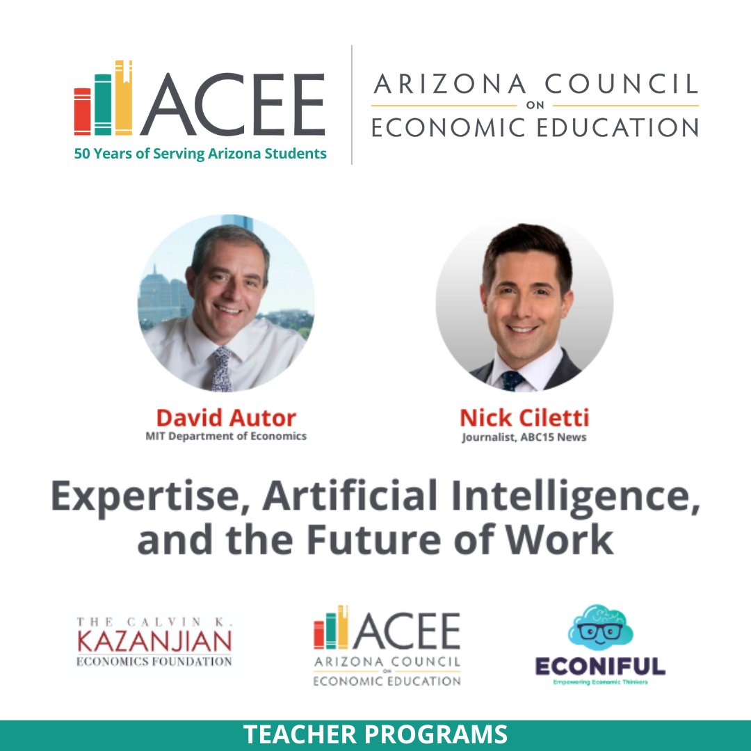 How is AI changing the future of work? Join MIT economist David Autor for a discussion on how AI transforms industries and jobs, moderated by Emmy-winner Nick Ciletti. Don’t miss insights for educators and leaders. Join us Feb 12th at 5 PM. Register now! bit.ly/twpd