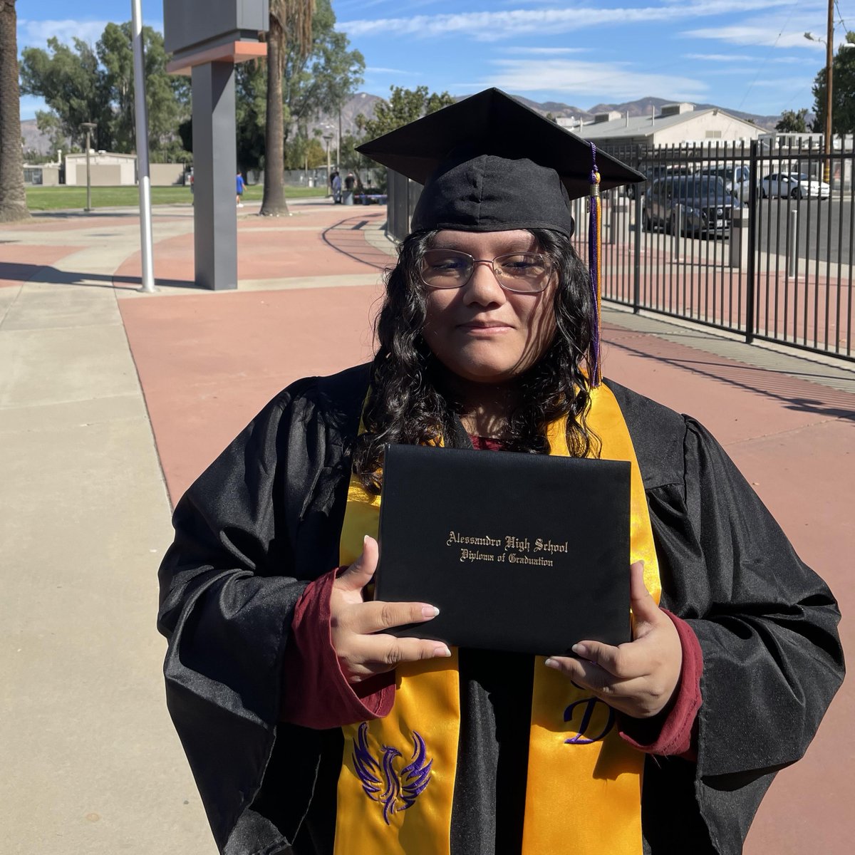 Congratulations Cristina Villegas on your hard work and success! You are now officially a graduate of Alessandro High School!