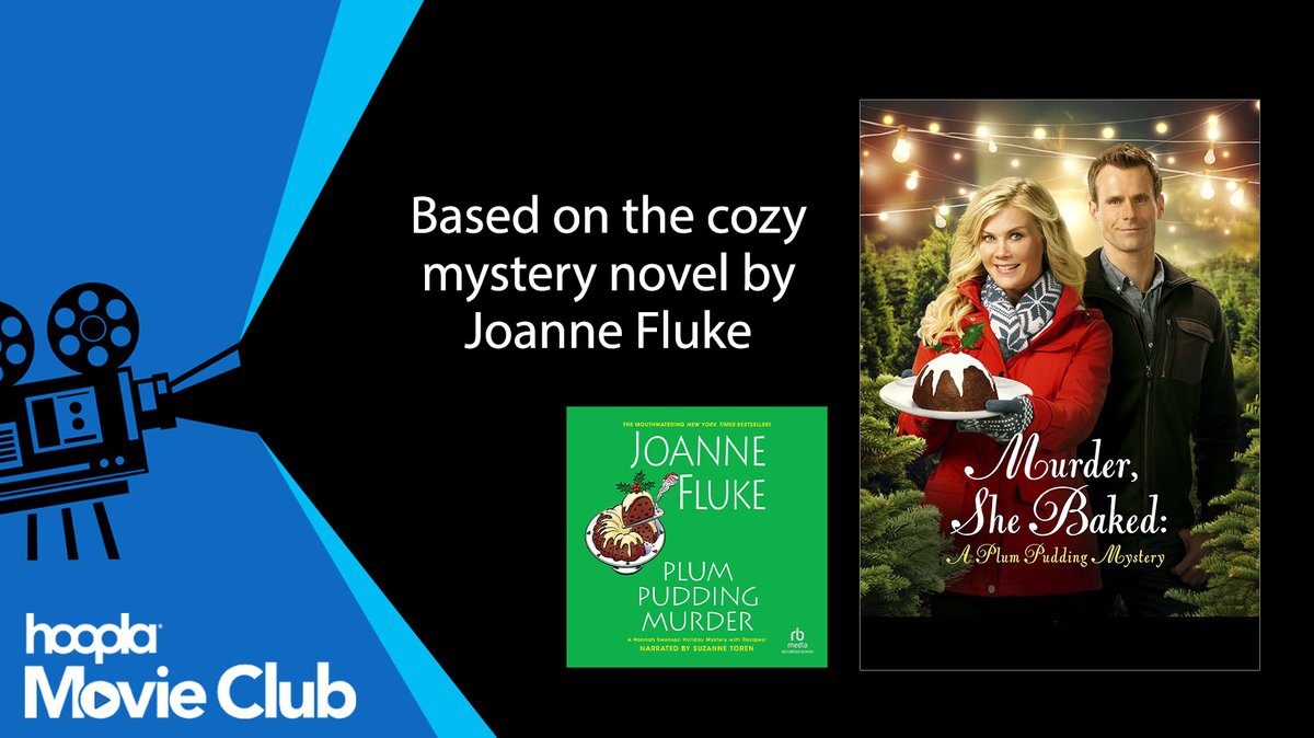 hooplaDigital's tweet photo. This holiday season, Hannah Swensen is baking plum pudding and solving a murder, with a dash of Christmas romance. 🔎👩‍🍳💞 Watch our December Movie Club pick, Murder She Baked: A Plum Pudding Mystery, on #hoopla!🎬🍿https://t.co/nipBSJqY3V #hooplamovieclub https://t.co/E64v9ry885