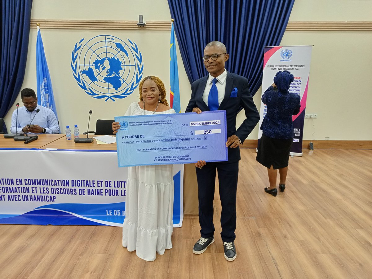DavidFundi10102's tweet photo. La @MONUSCO et ses partenaires pour valoriser les compétences des #PVH sur les plateformes numérique à travers la #Formation en communication digitale, la désinformation et les discours de haine. https://t.co/QpIjWVUEIK