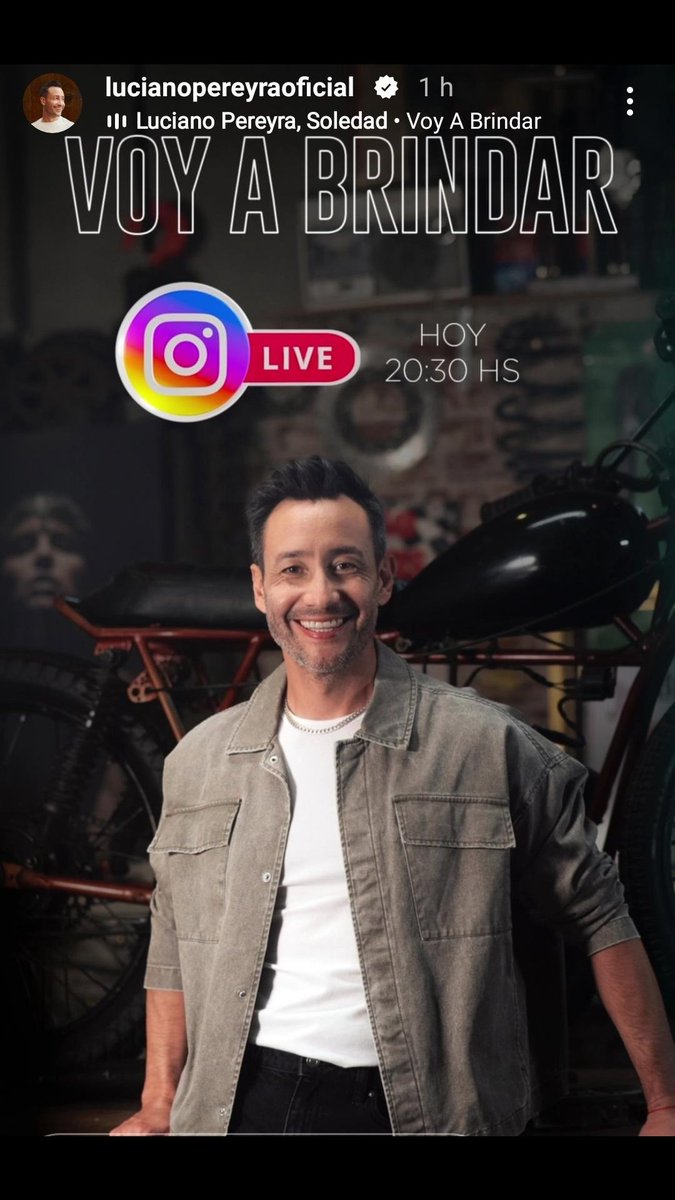 Eliza_deRosario's tweet photo. Hoy 20:30 #InstagranLive de @LucianoPereyra en la previa del Estreno -a las 21 hs- de su nuevo tema junto a @sole_pastorutti
#VoyABrindar 🎶🥂🇦🇷🙌💖
¡Esperamos que estén ambos en el Live! 😊😊 https://t.co/8GhPqr4mPB