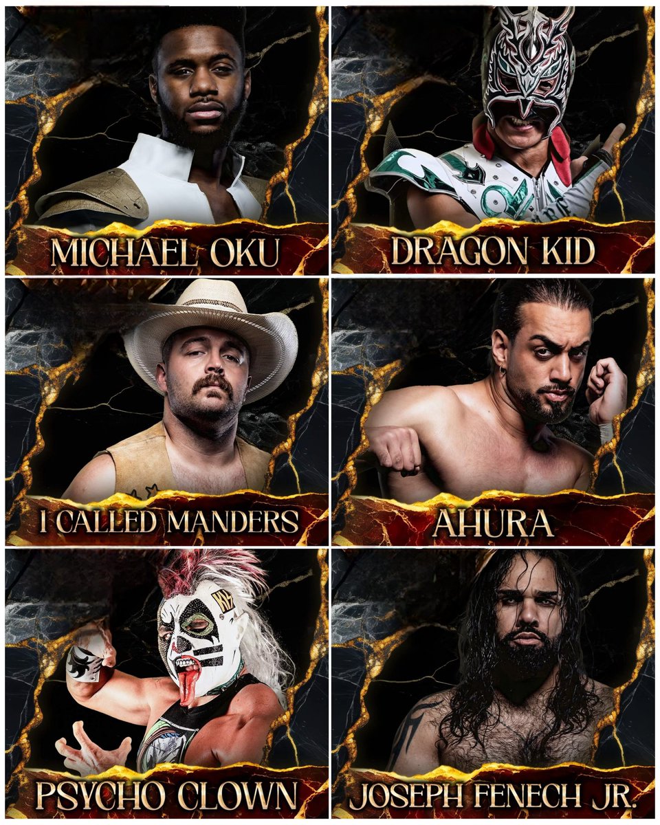 honeycakeman's tweet photo. The first six contestants are clear, wXw 16 Carat Gold 2025 will definitely be great! Today, Michael Oku joined the sweet list that already consists of Dragon Kid, 1 Called Manders, Ahura, Psycho Clown and Joseph Fenech, Jr. 
Be a part of it!
Tickets:
https://t.co/gdnyIaBg8h https://t.co/trcrODh7i5