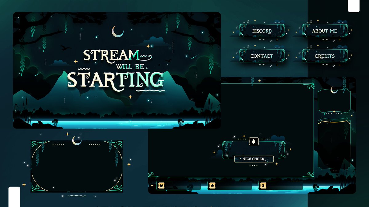 Stream_Bliss's tweet photo. We’re back! 🌙New Animated Screen Pack + 25% OFF everything! 🎉 Grab yours now! 🌌

▶️ https://t.co/iWFJsbxTQc

Happy Shopping 🛒🛒
#StreamDesigns #Discount #Sale #Vtuber #Streamer #Overlay #Mountain #Forest #Green #Game #CelestialMystical #Aesthetic #Etsy #Japan #Twitch #Nature https://t.co/lNte1I8r2k