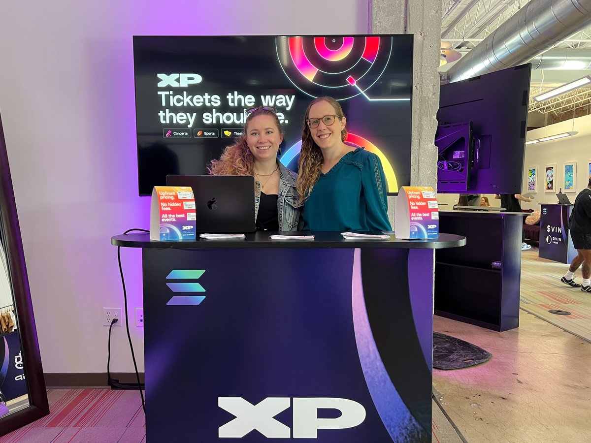 xpticket's tweet photo. Come say hey 👋 at the @solana Popup Product Showcase! https://t.co/tHAPrCHXeZ
