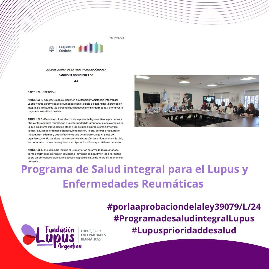 LupusCordoba's tweet photo. En Comisión de Salud @LegislaturaCBA, se abordó el proyecto para la creación de un Programa de Salud  integral para el Lupus y E R (39079/L/24) que "el lupus sea reconocido como prioridad de Salud pública"
#hablemosdelupus 
#hablemosdeER
#lupusprioridaddesalud https://t.co/7q2y6Zh1VJ