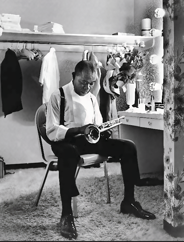 SusanMcEntyre1's tweet photo. Louis Armstrong .Las Vegas, 1970 by E.Adams .Gelatin Silver Print #musician #photography #trumpeter #singer #Dixieland #swing #traditionalpop #jazz https://t.co/e0b7li9IhJ