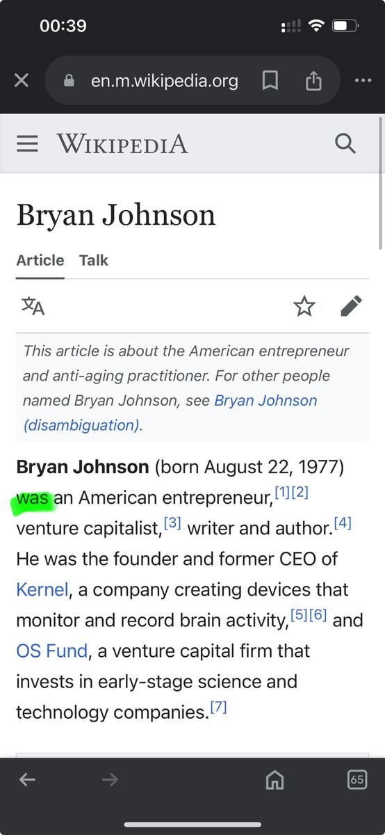 thatsportsbuff's tweet photo. @bryan_johnson @akshaybd @thetanmay WAS nice reading your wiki 🫠 https://t.co/fr3TqHtm0i