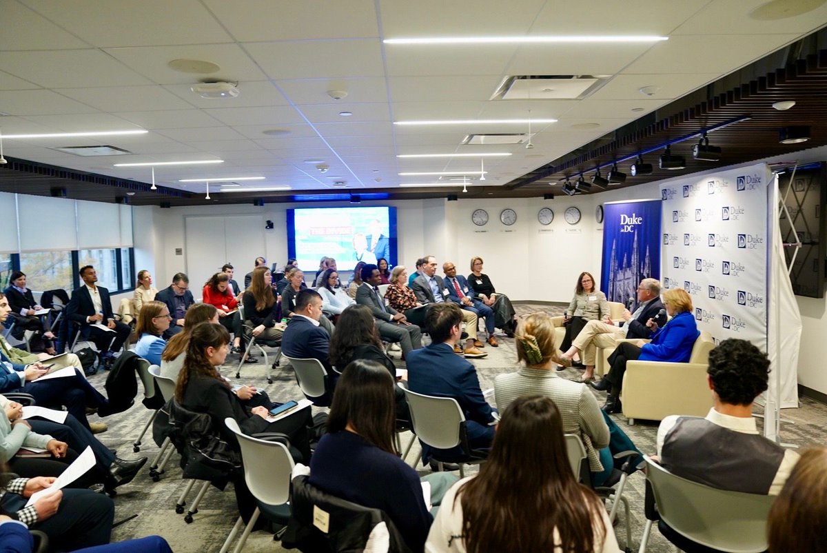 Polis (Duke University) (@polisatduke) on Twitter photo We held part 2 of <a href="/DukeSanford/">Sanford School of Public Policy</a> Bridging the Divide, <a href="/DukeMargolis/">Duke-Margolis</a> Kate Bundorf explored bipartisanship within health policy with Polis Distinguished Fellow <a href="/SenatorBurr/">Richard Burr</a> and <a href="/SenatorHassan/">Sen. Maggie Hassan</a>. Sanford Dean <a href="/profmohanan/">Manoj Mohanan</a> explored Senator Burr's PAHPA law as a case for bipartisanship. We held part 2 of <a href="/DukeSanford/">Sanford School of Public Policy</a> Bridging the Divide, <a href="/DukeMargolis/">Duke-Margolis</a> Kate Bundorf explored bipartisanship within health policy with Polis Distinguished Fellow <a href="/SenatorBurr/">Richard Burr</a> and <a href="/SenatorHassan/">Sen. Maggie Hassan</a>. Sanford Dean <a href="/profmohanan/">Manoj Mohanan</a> explored Senator Burr's PAHPA law as a case for bipartisanship.