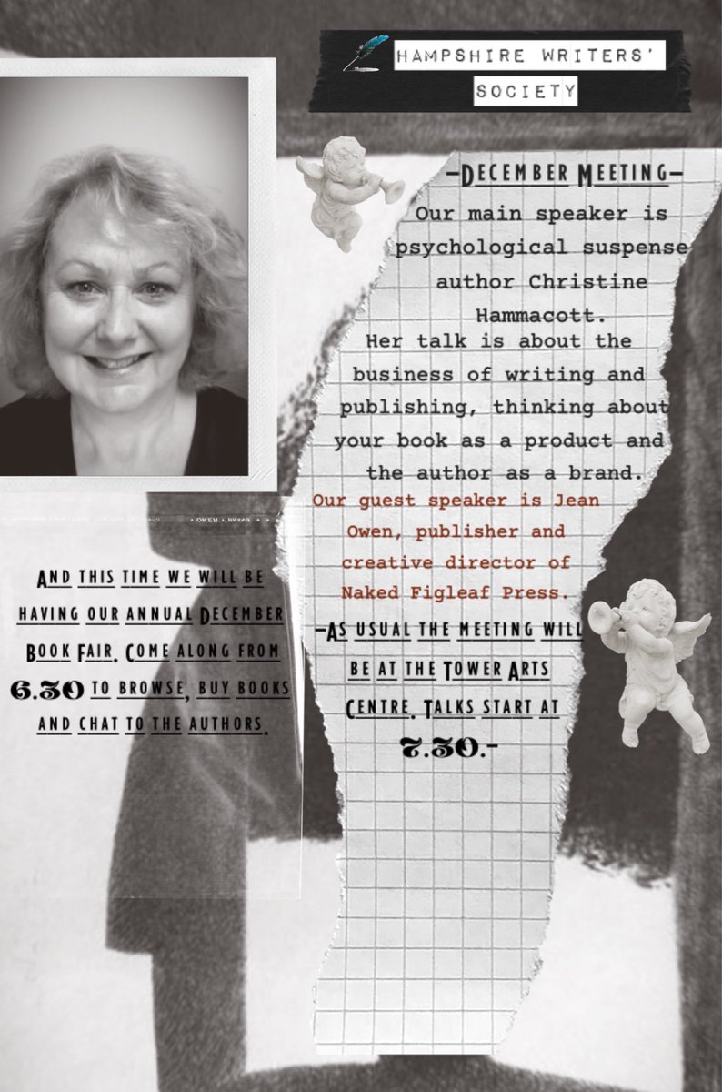 HWS Book Fair 10th December 6.30 -7.30pm at the Tower, Kings’ School, Winchester followed by the evening’s talks from Christine Hammacott from the Art of Communication and Dr. Jean G-Owen Publisher at Naked Figleaf Press.