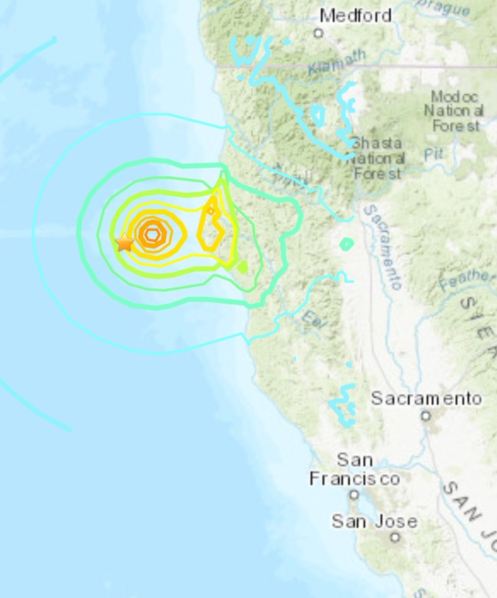 Se registra #Fuerte #Sismo en #California

M 7.0 - 99 km WSW of Ferndale, California
2024-12-05 
Hora: 18:44:16 (UTC)
Ubicación: 40.299°N 125.377°W
PF: 10.0 km depth

Nota: Es probable que se presente un enjambre sísmico en la zona. Los eventos se están presentando en el mar.