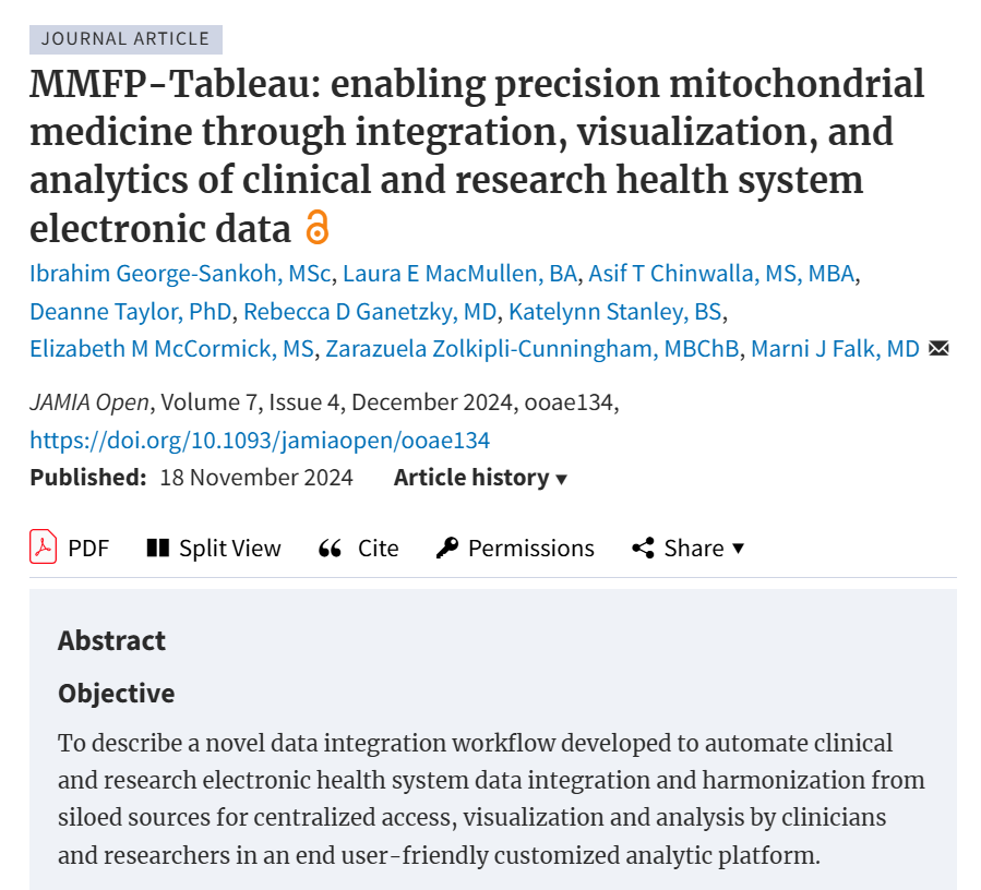 ITMAT (@upenn_itmat) on Twitter photo Eliminating the bottleneck of accessing healthcare & research data for #RareDiseases. doi.org/10.1093/jamiao… <a href="/ChildrensPhila/">Children's Hospital</a> <a href="/Mito_News/">Mitochondria News</a> #MitochondrialMedicine #DrugDevelopment #TranslationalScience Eliminating the bottleneck of accessing healthcare & research data for #RareDiseases. doi.org/10.1093/jamiao… <a href="/ChildrensPhila/">Children's Hospital</a> <a href="/Mito_News/">Mitochondria News</a> #MitochondrialMedicine #DrugDevelopment #TranslationalScience