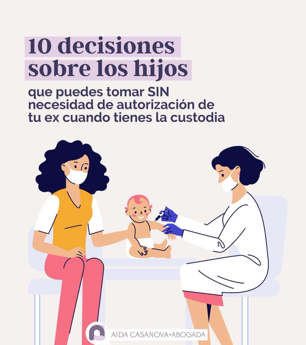 aicasanova's tweet photo. 🔟 Decisiones sobre los hijos que puedes tomar SIN autorización de tu ex cuando…
⚖️#DerechoFamilia #Divorcio #Separación https://t.co/LWYUdFiVpe