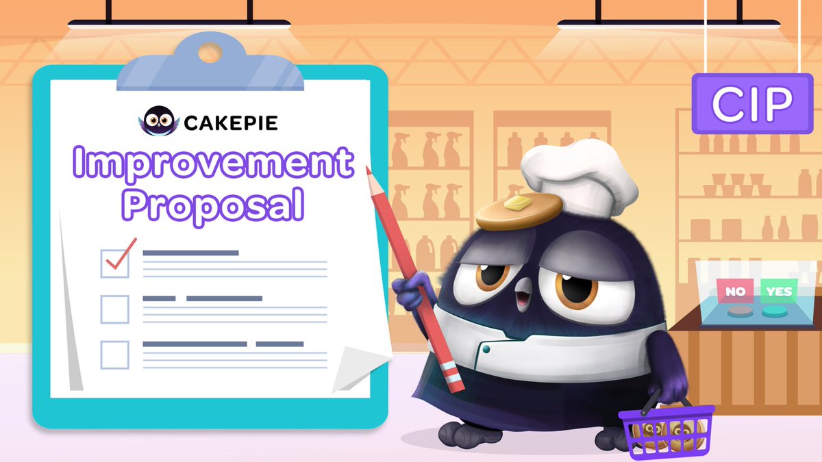 Cakepiexyz_io's tweet photo. CIP #11 is live! 📢

Vote on whether Cakepie should implement measures to strengthen mCAKE’s value and stability.

🗳️Vote: https://t.co/gTmEsDXQhe https://t.co/QNgwDJKwJO