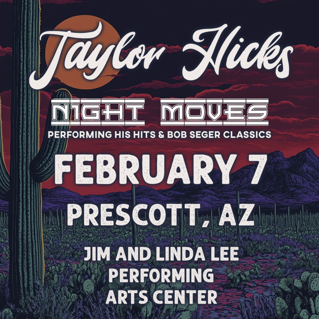 TaylorHicks's tweet photo. Prescott, AZ! See y'all February 7 🏜 Get tickets here: https://t.co/SPP7r96aMR https://t.co/rKSca9gJE6