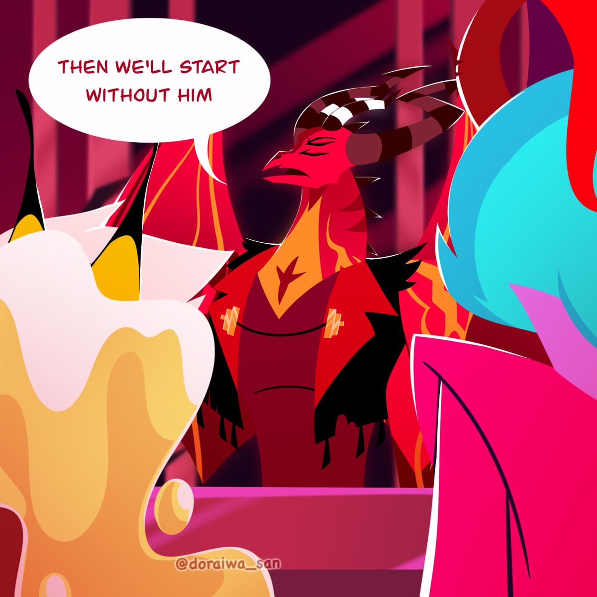doraiwa_san's tweet photo. "Queen of Hell"  1/2

#HelluvaBoss #HazbinHotel https://t.co/UUQx5DauDd