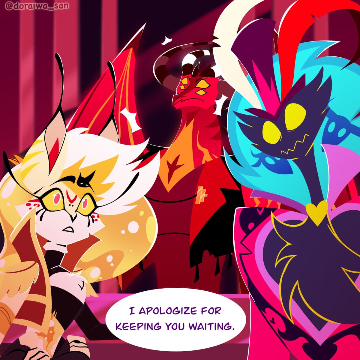 doraiwa_san's tweet photo. "Queen of Hell"  1/2

#HelluvaBoss #HazbinHotel https://t.co/UUQx5DauDd