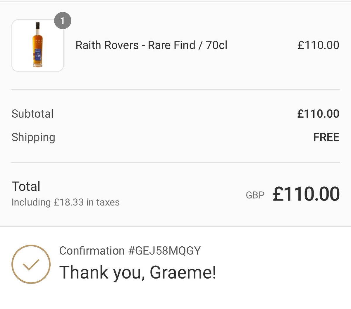 Graeme Kilgour (@graeme21kilgour) on Twitter photo Another one for the collection!
Mon the <a href="/RaithRovers/">Raith Rovers Football Club</a> whisky 🥃🥃
#YouBelongOnMyWhiskyShelf Another one for the collection!
Mon the <a href="/RaithRovers/">Raith Rovers Football Club</a> whisky 🥃🥃
#YouBelongOnMyWhiskyShelf
