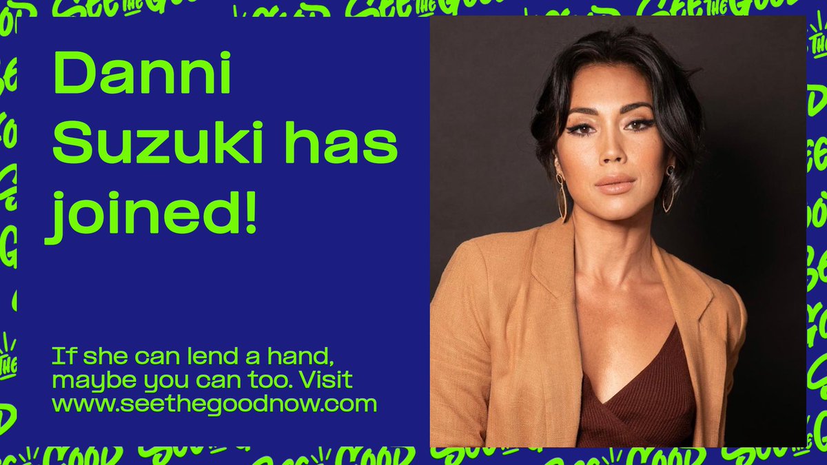 SeetheGoodNow's tweet photo. We are thrilled to have Danni Suzuki join See The Good!
As a passionate advocate for positivity and unity, her dedication to making the world a better place aligns perfectly with our mission.
Join us, follow us, and #SeeTheGoodNow https://t.co/z3Zo59T02p