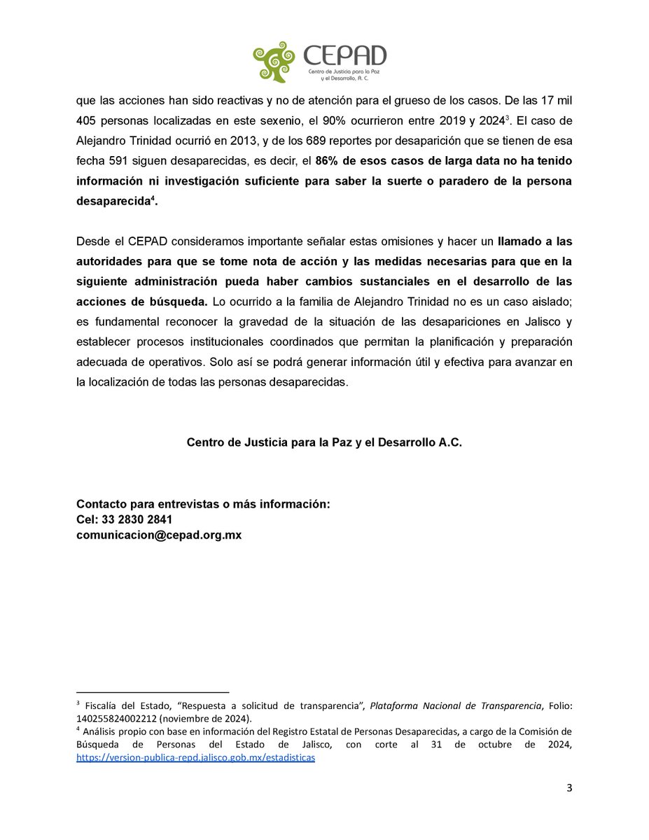 🔴 #Boletín | 👉  El reciente operativo en Amatitán para buscar a Alejandro Trinidad Escobedo, dejó nuevamente al descubierto la falta de planeación y coordinación de las autoridades responsables, herramientas insuficientes, poca preparación y un abandono institucional 🧵👇