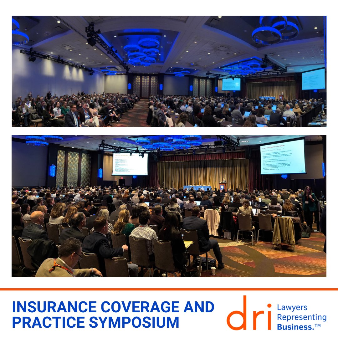 DRICommunity's tweet image. It was a packed house for today’s first session, “Winning the Institutional Bad Faith Battle,” at the 2024 DRI Insurance Coverage and Practice Symposium! Keep an eye out for more exciting updates.
 
#DRICommunity #DRILawyer #DRIICPS
