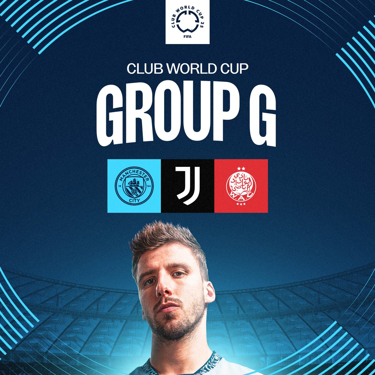 ManCity's tweet photo. We will face Wydad AC as one of our @FIFACWC opponents! 🗺️🏆

#ManCity | #FIFACWC https://t.co/Op8zqlVfJE