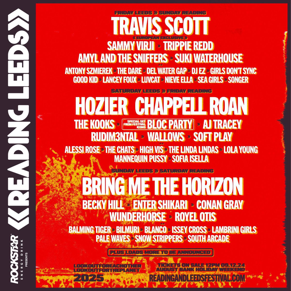 GOOD KID IS PLAYING READING AND LEEDS FESTIVAL 2025 🥳💥🎸 This our first ever UK festival and we are so honoured and excited to be a part of it!!! Can’t wait to see you all there in August ❤️