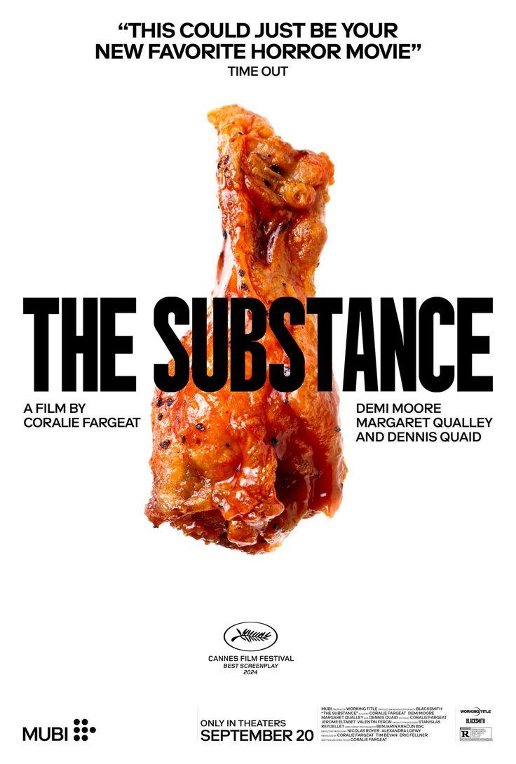 horrorlosers's tweet photo. El guion de THE SUBSTANCE de Coralie Fargeat ya puede leerse online. Lleno de descripciones, onomatopeyas, cambios de tamaño de fuentes, hipérboles... uno de los libretos más locos y visuales que hayan ganado nunca en Cannes. Ojo a los detalles de ESA escena con el alita de pollo https://t.co/tMuqIR6CRW