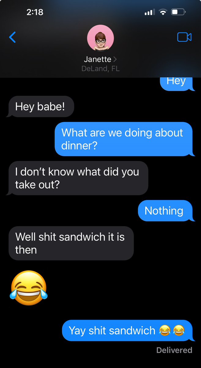 RikIronjaw's tweet image. #Texts between me and the wife. I’m wearing the blue, the Mrs. in black, of course.