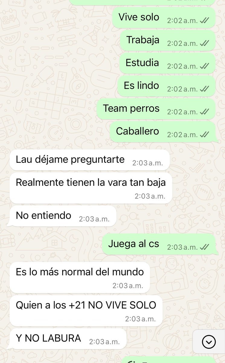 Ayer tuve esta conversación