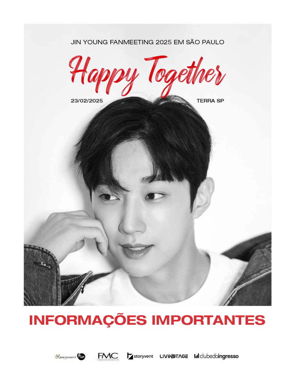 Storyvent's tweet photo. Informações Importantes:

• JINYOUNG FANMEETING EM SÃO PAULO

✔ Abertura das vendas:
🏷 06 DEZ 2024 (SEXTA), 10h.
🔗 https://t.co/9xgaV2BpFP

✔ Evento:
🏷 23 FEV 2025 (DOM), 20H.
📍 Terra SP - Av. Salim Antônio Curiati, 160 - Campo Grande, São Paulo - SP, 04690-050 https://t.co/t7iOwRUxy7