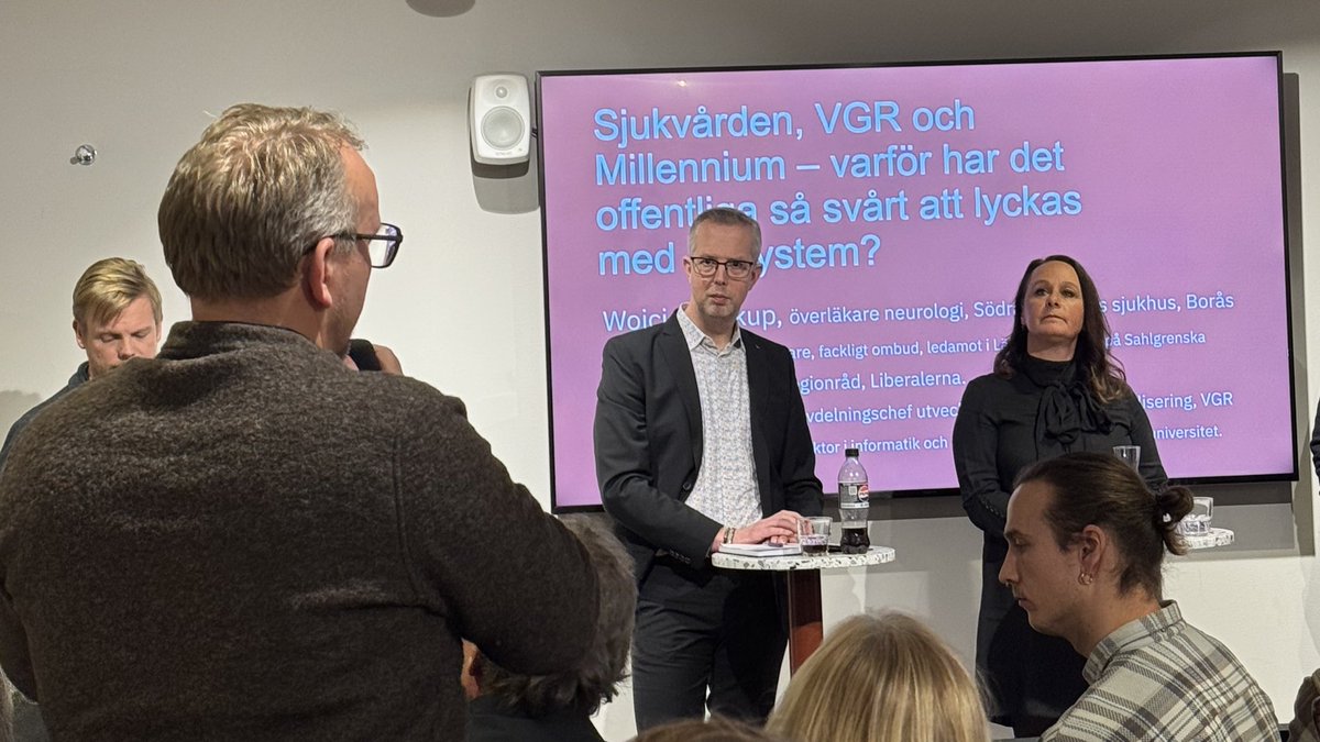 Ikväll medverkade <a href="/parlundqvist/">Pär Lundqvist</a> i ett panelsamtal om sjukvården, VGR och Millennium under ledning av <a href="/emanuelkarlsten/">Emanuel Karlsten</a> hos United Spaces.